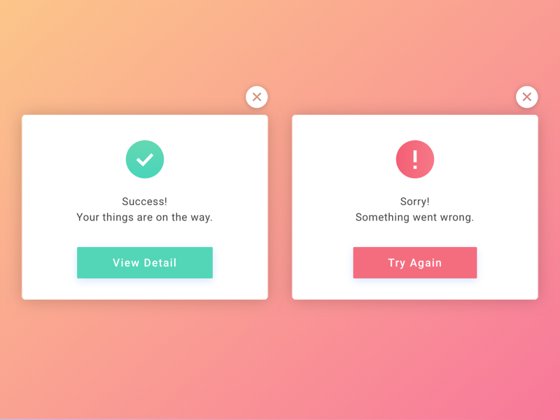 Ui Challenge Day #11 Flash Message (error Success) By Reufuil On Dribbble