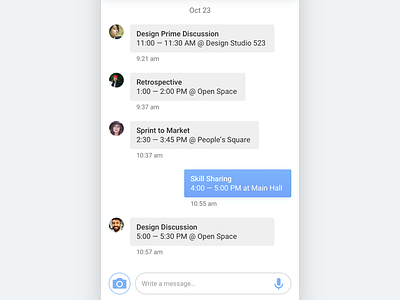UI Challenge Day #13 Direct Messaging