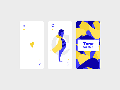 Tarot Cards blue cards game tarot yellow