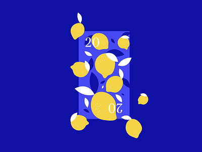 Tarot — 20 Lemons blue lemons