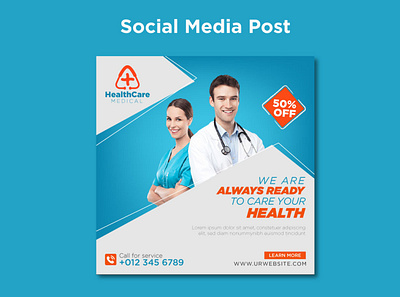 SOCIAL MEDIA POST DESIGN branding clicnic hospital instagram post medical banner medical post