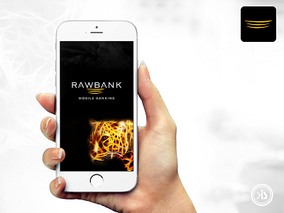 RawBank App bank banking iphone app listview login mobile app news sidemenu splash success page thankyou page ui design