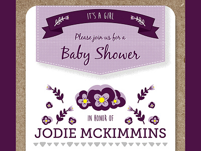Violet's Baby Shower (Front)