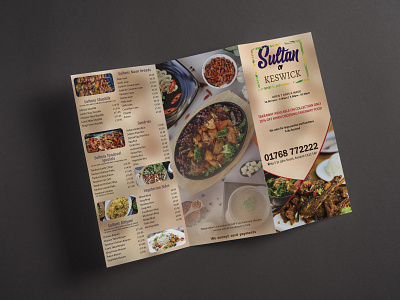 Tri-Fold Boucher | Tri-Fold Flayer | Restaurant Menu Design