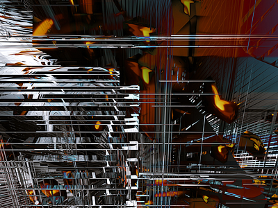 BLUESTHENOL 3d abstract codeart digitalart ericfickes fusion360 obj processing