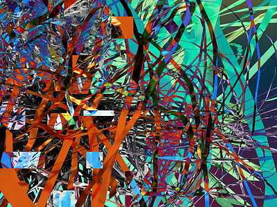 Repainting The Dream 3d abstract codeart digitalart dimension ericfickes obj processing