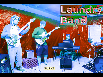 TURK2 band bands basement bass bass guitar drums ericfickes funky laundry laundry band laundryband music onesie piano quartet