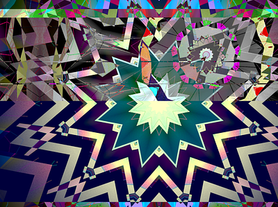 EXIT GO ROUND abstract codeart digitalart ericfickes kaleidoscope processing