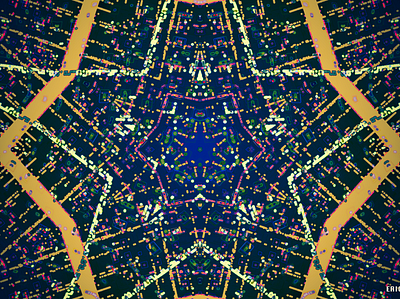 DOT MATRIX abstract codeart digitalart ericfickes kaleidoscope processing