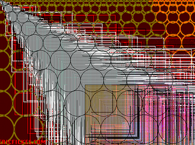 FrizzleSun_red abstract codeart digitalart ericfickes processing