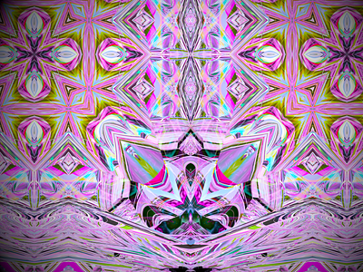 DIVIDED FASCINATIONS 3d abstract design digitalart ericfickes eve fusion360 kaleidoscope obj pink