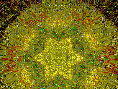 Hella Yella abstract digitalart ericfickes