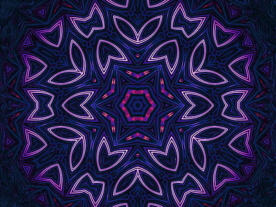 NEON RAB DARK 3d abstract digitalart ericfickes kaleidoscope