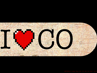 I ♥️ CO - Skateboard Deck