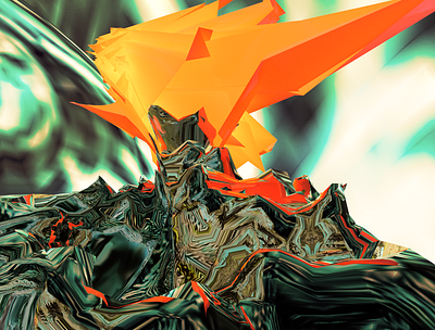 PONDEROSA LAVA RESINOSA 3d abstract digitalart ericfickes fusion360 obj