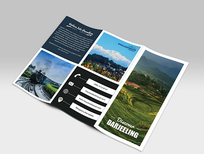 Darjeeling Travel Brochure brochure design card design freelancer graphic design illustration image editing poster print travel