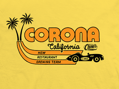 Corona, CA Tee california lettering t shirt design tee tshirt