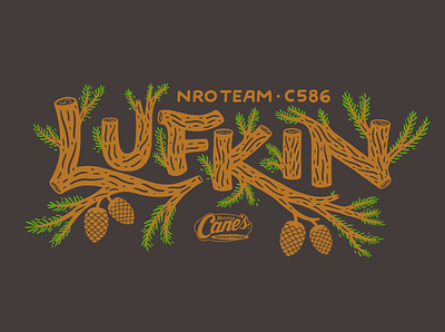 Lufkin, TX Tee illustration lettering t shirt t shirt design tee texas