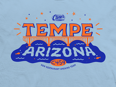 Tempe, AZ Tee arizona illustration lettering t shirt t shirt design tee