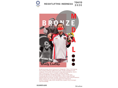 INDONESIA WEIGHTLIFTING TOKYO OLYMPIC 2020 branding design typography
