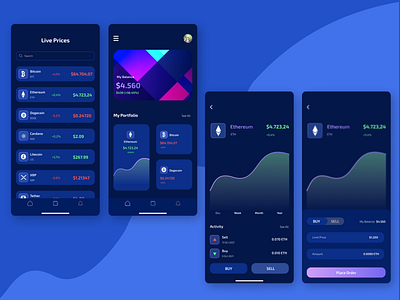 Simple Crypto Wallet Mobile App