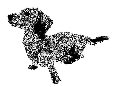 QR code Art "Dog" art design illustration qr qrcode