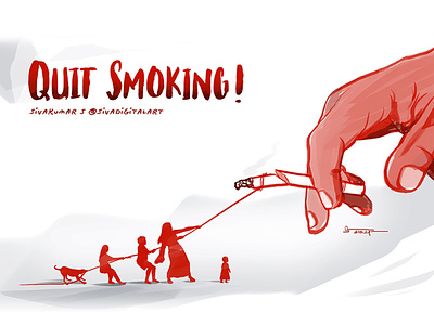 anti smoking drawing posters