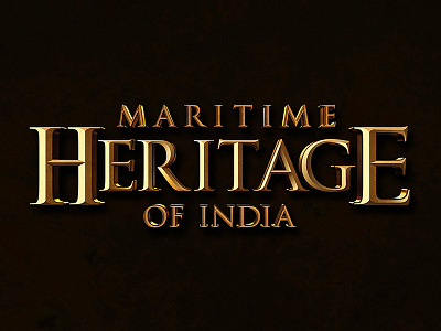 Maritime Heritage Of India | Title Design book chennai cover design font graphic design india indian navy sivadigitalart title design typography wrapper