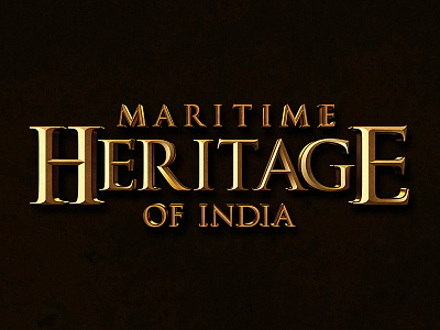 Maritime Heritage Of India | Title Design