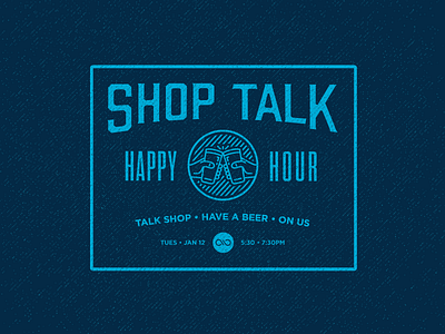 Shop Talk Happy Hour beer happy hour illustration