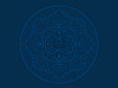 Able Mandala Wallpaper able illustration lending line work mandala mayan