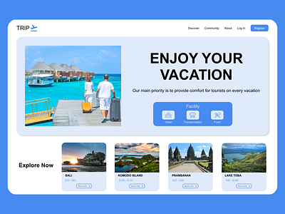 Travel Agency Website Design tourism travel ux website design
