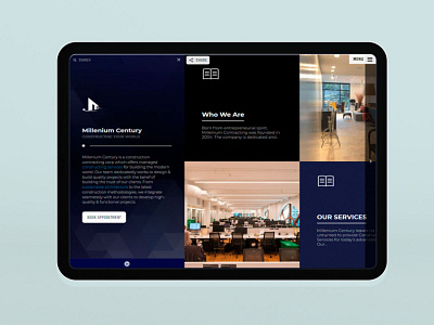 Web Design for Millenium Century branding design layout logo ui ux web web design