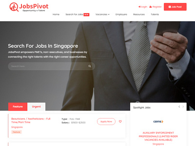 Web Design & Development for JobsPivot