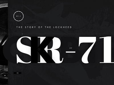 SR-71 Blackbird black blackbird layout spy plane sr71 typography ui ux web web design