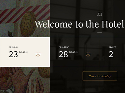 High end hotel exploration design layout ui ux web design