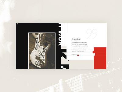 Fender Play testimonials fender landing page orange responsive typography ui ux web design