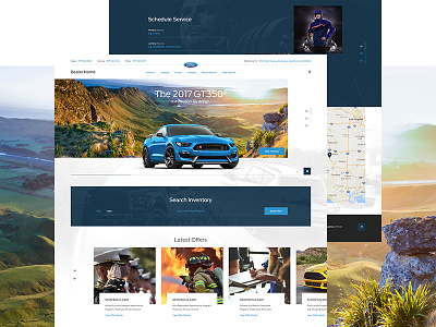 Car Dealer full design layout ui ux web