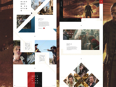 AHOY! black sails design layout pirate typography ui ux web design