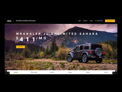 Regional Jeep Dealers animations after effects animation jeep layout loading slideshow transitions typography ui ux web design