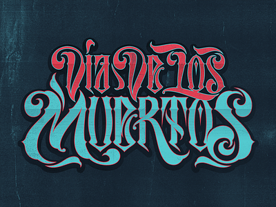 Dia De Los Muertos // Custom Lettering day of the dead dia de los muertos lettering skull type typography