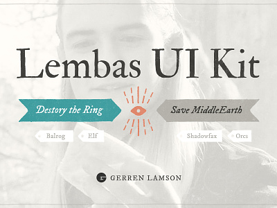 Lembas UI Kit bread buttons creative market lembas lord of the rings retina ready rwd svg ui kit user interface vector