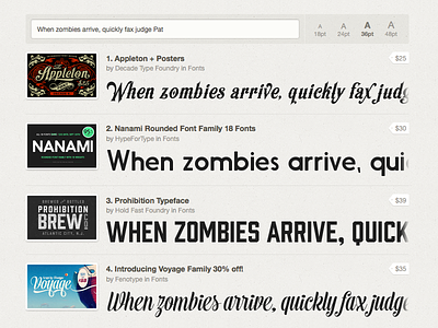 New: Font Previews!