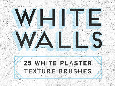 WhiteWalls — 25 PS Plaster Brushes asset brush pack brushes contrast photoshop plaster resource texture walls white