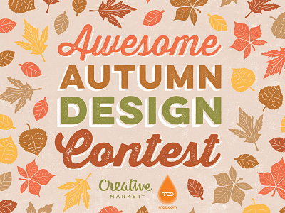 Awesome Autumn Design Contest autumn awesome contest creative market creativemarket design moo