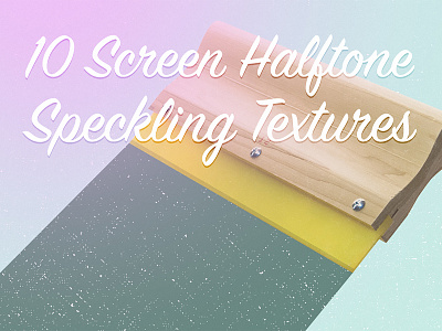 10 Screen Halftone Speckling Textures