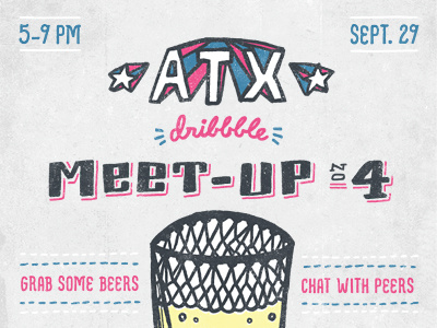 ATX Dribbble Meet-Up #4 atx beers dribbble gingerman meet up prova september