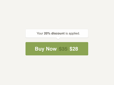 Buy Button: Discount Applied State applied buy cm creative market discount ecommerce now purchase state