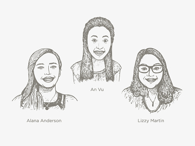 New CM Team Members: An, Alana, Lizzy alana an creative drawings lizzy market members portraits sketch team