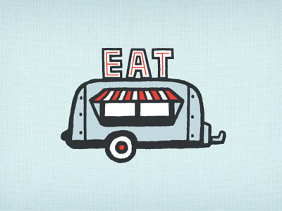 tastytrailers-icon app foodie hand drawn icon tasty trailers trailer